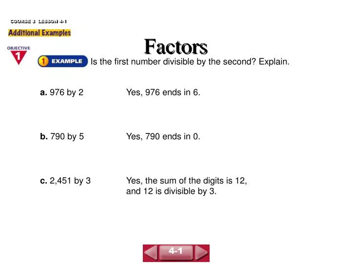factors
