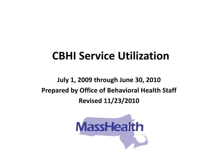 cbhi service utilization