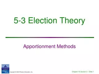 5-3 Election Theory