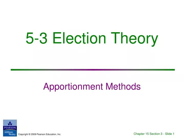 5 3 election theory