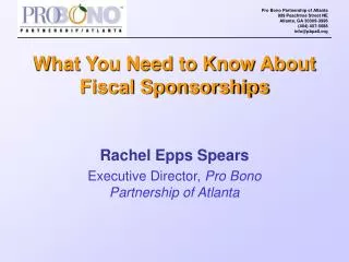 What You Need to Know About Fiscal Sponsorships