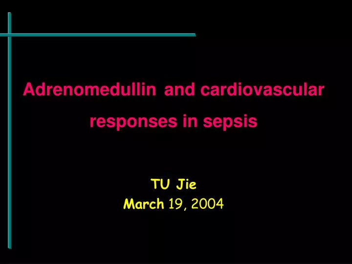 adrenomedullin and cardiovascular responses in sepsis