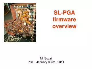 SL-PGA firmware overview
