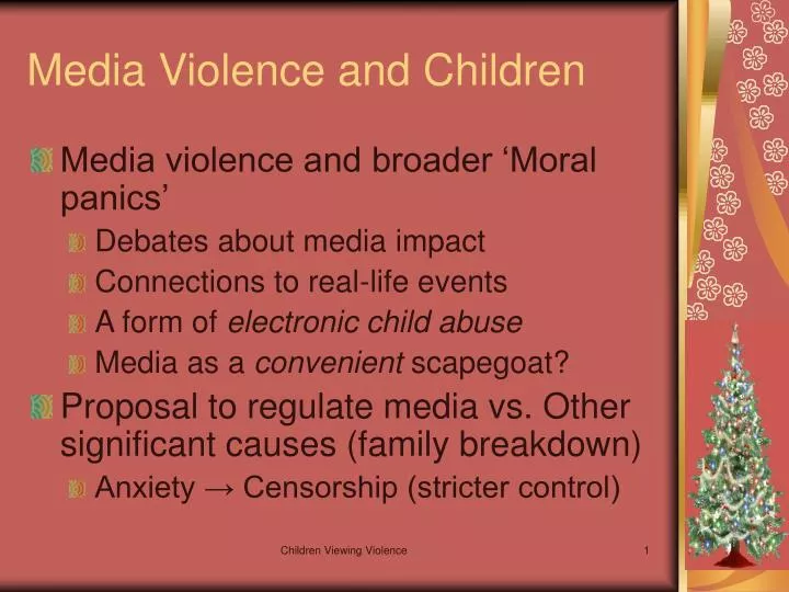 media violence and children