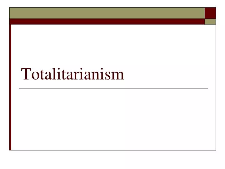 totalitarianism