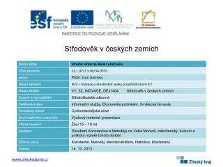 st edov k v esk ch zem ch