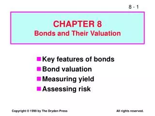 chapter 8 bonds and their valuation