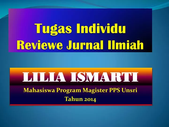 tugas individu reviewe jurnal ilmiah