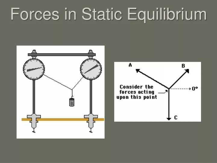 forces in static equilibrium
