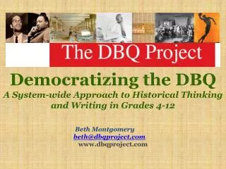 Democratizing the DBQ A System-wide Approach to Historical Thinking and Writing in Grades 4-12