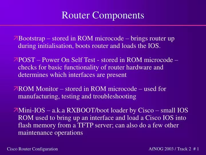 router components