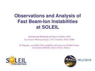 Observations and Analysis of Fast Beam-Ion Instabilities at SOLEIL