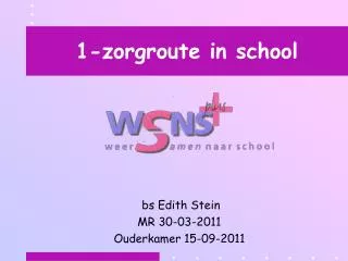 1 zorgroute in school