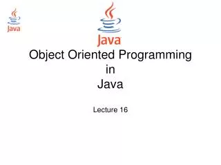 PPT - Object Oriented Programming in Java PowerPoint Presentation, free ...