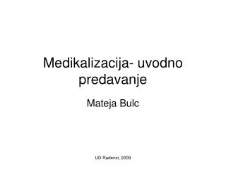 medikalizacija uvodno predavanje