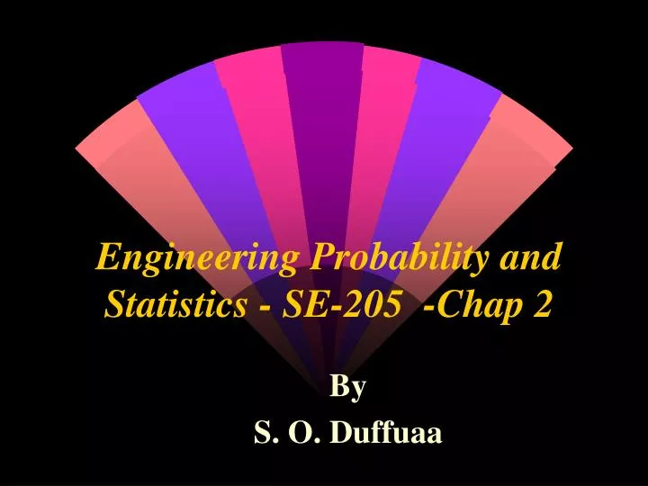 engineering probability and statistics se 205 chap 2