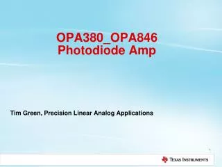 OPA380_OPA846 Photodiode Amp