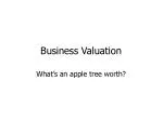 Understanding Business Valuation Through the Apple Tree Analogy - slide 1