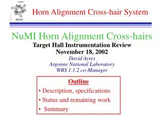 Horn Alignment Cross-hair System