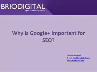 Why is Google+ I mportant for SEO?