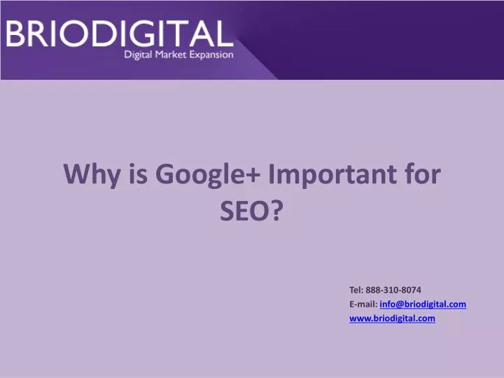 why is google i mportant for seo