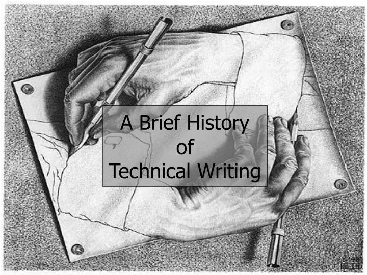 a brief history of technical writing