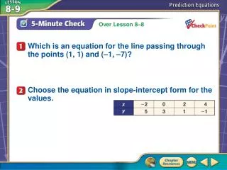 5-Minute Check 1