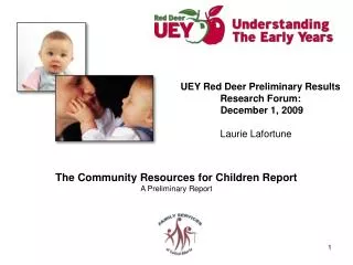 The Community Resources for Children Report A Preliminary Report