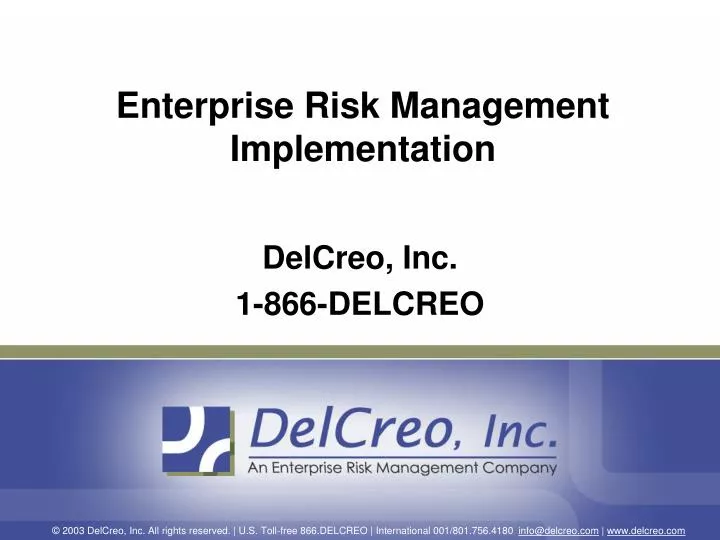 enterprise risk management implementation