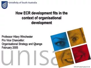 How ECR development fits in the context of organisational development