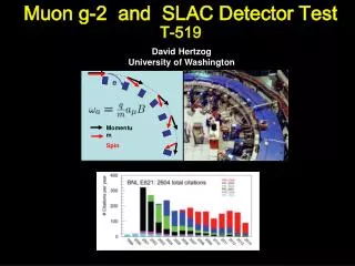 Muon g-2 and SLAC Detector Test T-519