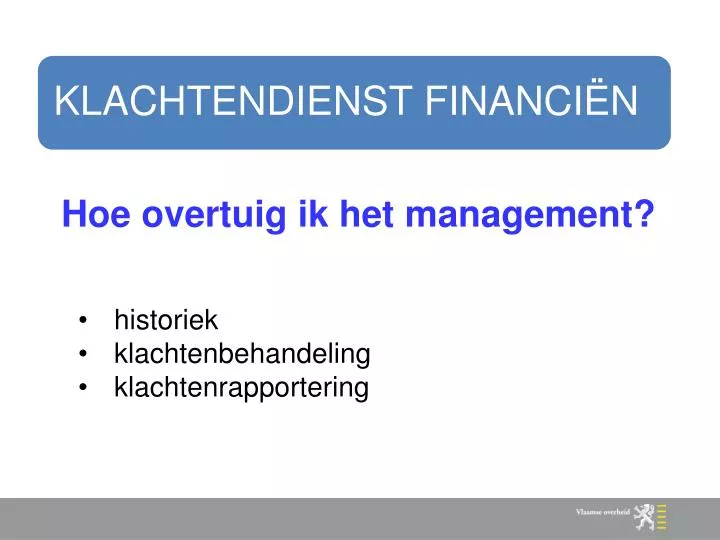 hoe overtuig ik het management