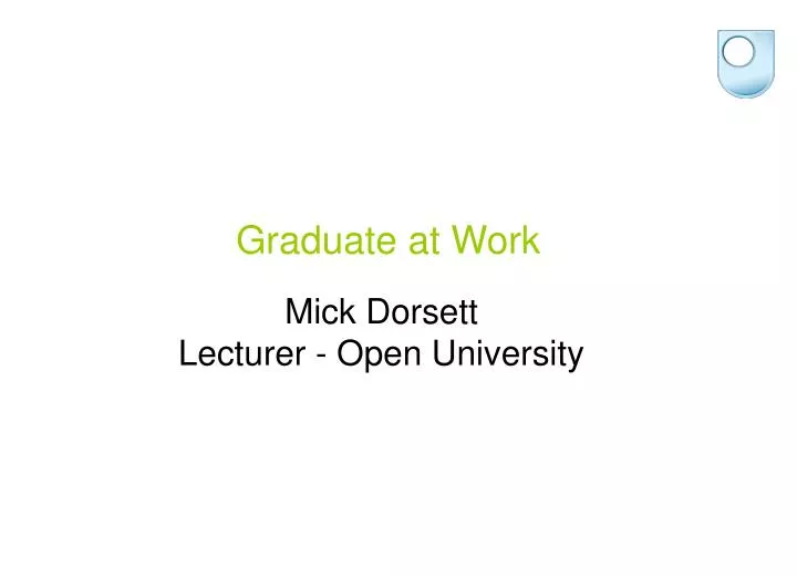 mick dorsett lecturer open university