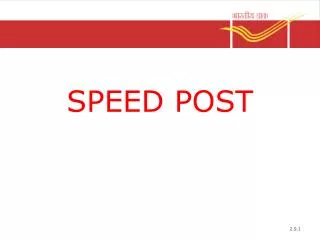 SPEED POST