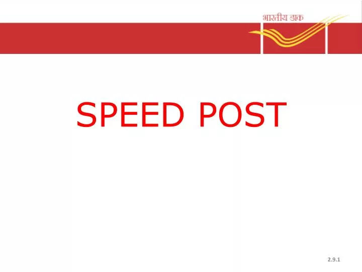 speed post