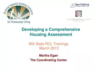 Developing a Comprehensive Housing Assessment