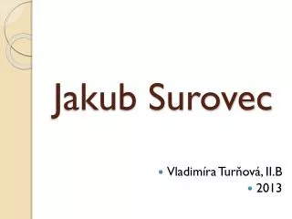 jakub surovec