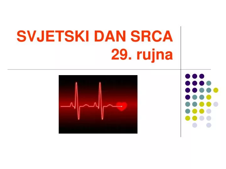 svjetski dan srca 29 rujna