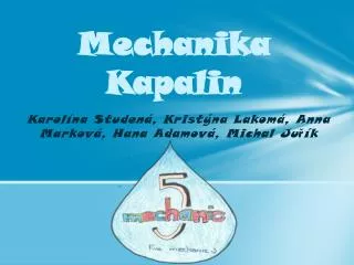 mechanika kapalin