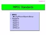 MPEG Standards - slide 1