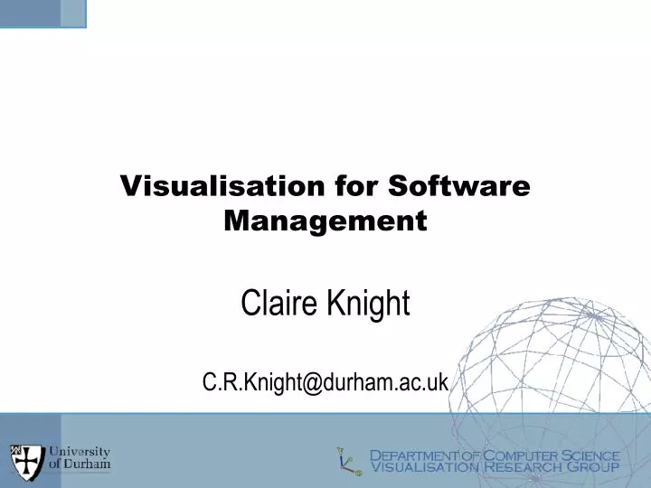 visualisation for software management