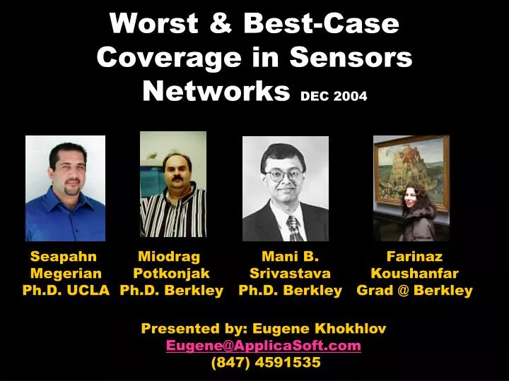 worst best case coverage in sensors networks dec 2004