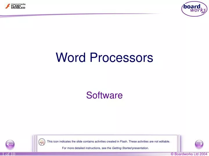 word processors