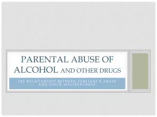 PPT - Use And Abuse Of Alcohol And Other Drugs PowerPoint Presentation ...