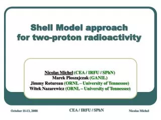 Shell Model approach for two-proton radioactivity