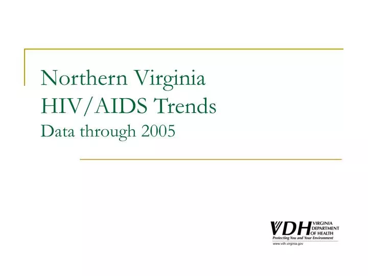 northern virginia hiv aids trends data through 2005