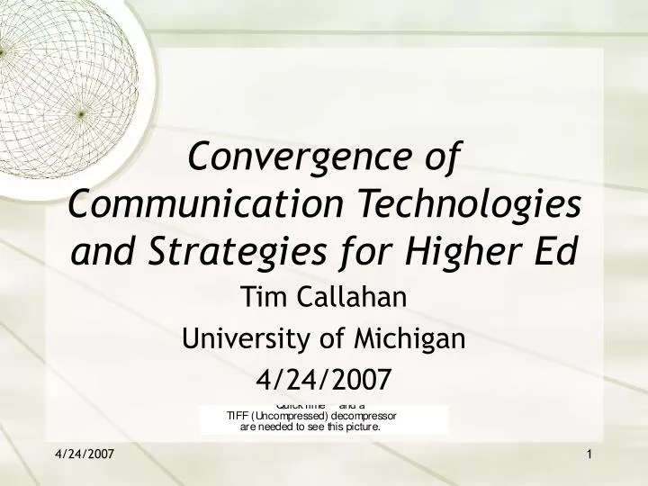 convergence of communication technologies and strategies for higher ed