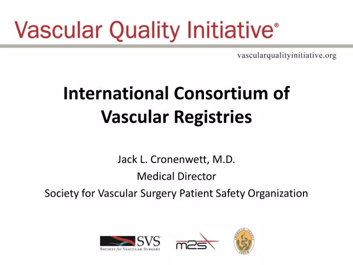 international consortium of vascular registries