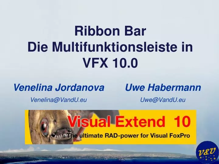 ribbon bar die multifunktionsleiste in vfx 10 0