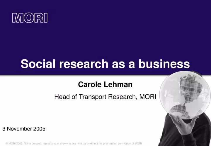 social research as a business